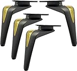 Möbelfüße Set mit 4 verstellbaren Sofa-Stützbeinen, Schrankfüße aus Aluminiumlegierung, Couchtisch-TV-Ständerbeine, Möbelerhöhung, Metall-Badezimmerschrankbeine, Küchenfüße, Arbeitsplatte, Bar, TV-Sch