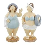 FRANK FLECHTWAREN Figur Stranddamen, im 2er Set