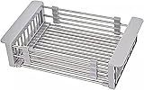 LYNSAY Abtropfgestell Geschirr Abtropfgestelle, Abtropfgestell, verstellbare Arme, Halter for Gemüse, Küchenablauf, Regal, Installationshalter, Geschirrkörbe, Besteckkorb