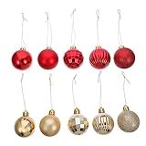 LIFKOME 1 Set Christbaumkugeln Abschlussballdekoration Weihnachtsschmuck Christbaumschmuck Christbaumkugeln Kugeln Weihnachtsbaumschmuck Hängende Weihnachtskugeln Rot 6 cm