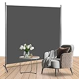 Ansobea Paravent Outdoor 180 * 180 1 teiling，Raumtrenner，Paravent Balkon ，Paravent Raumteiler Innen，Dunkelgrau