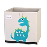 GDLGDL Oxford Tuch Tier Stickerei Faltbare Aufbewahrungsbox Kinder Spielzeug Aufbewahrungsbox Kind Kleinigkeiten Aufbewahrungskorb Aufbewahrungsbox 33 * 33 * 33 33.*33 * 33cm 21