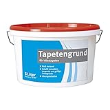 BODENMEISTER TG500 Tapetengrund Tapetengrundierung, weiß, 5 Liter