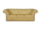 Chesterfield Bank Winfield Basic Luxus Leder | 3-Sitzer | 2 bis 4 Wochen Lieferzeit (Weiß)