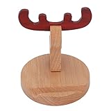 FOLOSAFENAR Smartphone-Schreibtischhalter, Desktop-Dekorationen aus Holz, multifunktionaler Handyständer, fest, rutschfest, 2 Sets für den Schreibtisch