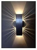 SpiceLED Wandleuchte ShineLED - Indirekte Beleuchtung mit Schatteneffekt - dimmbare Up & Down Wandlampe - 2700 Kelvin - 6W - Lichtfarbe Warmweiß
