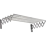 CCACHE Wäscheständer, Akkordeon-Wäscheständer, Wandregale, Aluminium, zusammenklappbar, für Kleidung, erweiterbare Halterung, ideal für Zimmer, Badezimmer, Hauswirtschaftsraum, Wäschestän