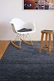 floor factory Gabbeh Teppich Karma anthrazit grau 140x200 cm - handgefertigt aus 100% Schurwolle