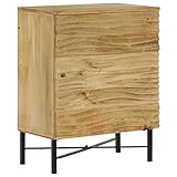 ZEYUAN Sideboard, Kommode Schlafzimmer, Komodenschrank, Möbel Schlafzimmer, Sidebordmöbel, Massiv Mangoholz 60 x 35 x 75 cm