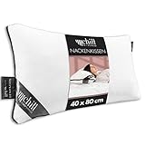 chill SLEEPLONGER Nackenkissen Kopfkissen 40x80 cm - Schlafkissen Atmungsaktiv & Waschbar & 100% Vegan - Nackenstützkissen Orthopädisches Kissen gegen Kopfschmerzen & Nackenschmerzen