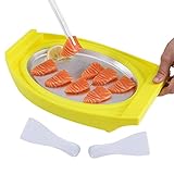 LINGJIONG Gerolltes EIS - Instant-Rolleisbereiter mit 2 Pfannenwendern,Eismaschine/Pfanne/Rolle, Instant-Gelato-Pfanne, Gelato-Maker, Teller-Gefrierschüssel für Familienspaß, hausgemachtes EIS