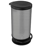 Rotho Paso Mülleimer 30l mit Deckel, Kunststoff (PP), carbon, 30l