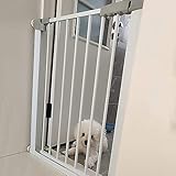 Baby Gates Treppenschutztür Handlauf Armlehne Haustierschutzgitter Treppenschutzgitter, 78 cm Höhe, Automatisch Schließendes Sicherheitsgitter Für Kleine Hunde, Sicherheitsgitter Aus Metall, Ohne BO