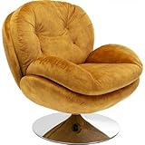 Kare Drehsessel Cosy Amber Stuhl, Holzwerkstoff, Gelb, 83,8x80,7x83cm