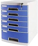 Aktenschrank Praktische Aktenklassifizierung Bequemes Handzug-Design Abschließbarer Büro-Organizer Attraktives Qualitätskunststoff-Bücherregal (Größe: 6)