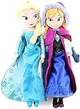 LIAOLI 2 Stück 15.7in Anna & ELSA Plüschtiere Prinzessin Mädchen ELSA Spielzeug Puppe Mädchen Geburtstagsgeschenke Mädchen Plüschpuppe