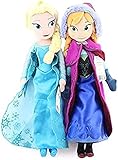 LIAOLI 2 Stück 15.7in Anna & ELSA Plüschtiere Prinzessin Mädchen ELSA Spielzeug Puppe Mädchen Geburtstagsgeschenke Mädchen Plüschpuppe