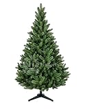 Original Hallerts® Spritzguss Weihnachtsbaum Hylton 150 cm Douglasfichte - zu 100% in Spritzguss PlasTip® Qualität - schwer entflammbar nach B1 Norm, Material TÜV und SGS geprüft