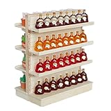 Youding 2 Pcs Kinder Puppenhaus Regal | Holz Bücherregal Display Lagerregal Einheiten Organizer,für Kinderzimmer Spielzimmer Kindergarten Kindergarten