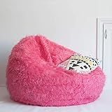 MKYOKO Sitzsack-Liege, Elegantes und hochwarmes, weiches Sitzsack-Sofakissen (Farbe: Schwarz) (Rot C)