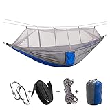 Camping Hängematte Parachute Doppel Hängemattennetz Portable Outdoor Camping Hängendes Bett Schlafendes Schwingen Hohe Festigkeit Nylon Stoff Hängematte (Color : E)