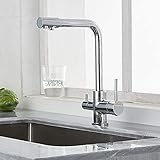 AANAN Wasserhähne, Küchenhahn Wasserhahn Küche Fauce Küche Gefilterte Wasserhahn Mitt Messingreiniger Wasserhahn Dual Sprühgerät Trinkwasser -Flockenschiff -Waschbecken Mixer Tap Torneira