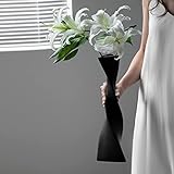 Cutfouwe Bodenvase-vase für pampasgras-Schwarze deko modern Keramik vase, Höhe: 40 cm, für deko wohnzimme/Schlafzimmer/tischdeko, Schwarze vase