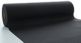Sovie HORECA Linclass® Airlaid Tischläufer 40 cm x 24 m | Tischdecken-Rolle stoffähnlich | praktische Einmal-Tischdecke für Hochzeit oder Partys | Schwarz