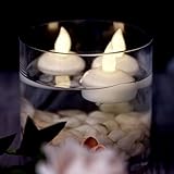 AGPTEK LED Schwimmenkerzen 12er Pack Schwimmende LED Teelichter Wasserdichter Flammenlose Kerzen für Pool Badewanne Teich Party und Hochzeit - 'MEHRWEG'