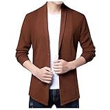 Xmiral Herren Herbst Mode Freizeit Feste Befestigung Dünne Jacke Bluse Mantel Baseball Strickjacke Stehkragen Herren