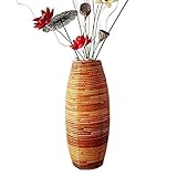 Blumenvase Große Vase, Bodenvase, große Hochzeit, dekorative hohe Vase, Heimwerker, Blumentopf, gewebt, Retro, antik, große Vase auf dem Boden (Color : 80cm height-01)