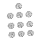 Balacoo 10 Stück Ausgehöhlte DIY-Glockenmedaillon-Schlüsselhalter Für Geldbörse Retro-Schlüsselanhänger Weihnachten Mini-Weihnachtsbaumschmuck Galvanisierte Ausgehöhlte Dekoration