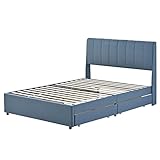 DDOY seniorenbett stabil betten Komforthöhe bettgestell 140x200 Doppelbett 140x200cm Bett Material Massivholz