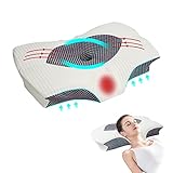 DXDYDZ Orthopädisches Kissen Memory Foam Kissen mit Reißverschluss, Abnehmbarem Bezug,Waschbar, Ergonomisches Nackenstützkissen, für Nackenschmerzen, Schulterschmerzen, 60×43×12cm