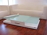 Carl Svensson Design Couchtisch Tisch V-470 Weiß Milchglas Glas