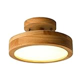 12W Led Deckenlampe Deckenleuchte Holz Küche Schlafzimmer Badlampe Decke Flur - Deckenleuchte Lampen Rund Wandlampe Kinderzimmer Wohnzimmer Küchenleuchte Led Deckenleuchte Deckenlampe Warmweiss