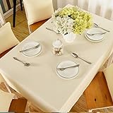 Tischdecke Tischdecke Couchtisch Rechteckabdeckung Handtuch,Baumwollwäsche Kleine Gartentuch Große Tischdecke für Küchenwäsche, 3 Farben