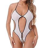 Sexy Dessous Damen Für Sex Unterwäsche Negligee Bodysuit Spitze Babydoll Erotisch Dessous Frau Hot Durchsichtige Reizwäsche Dessous Set Offener Schritt Mesh Lingerie Jumpsuit