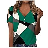 Custom Hawaiian Shirt Festliche Oberteile Damen Oberteile Damen Top Damen Elegante Oberteile Damen T Shirt Damen Festival Oberteil Damen Damenblusen Kurzarm Blouses for Women Strandhemd