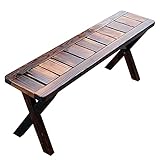 3 Stück Outdoor Esstisch und Stühle Massivholz Klapptisch und Stuhl Terrasse Restaurant Bistro Set mit Schirmloch Rechteckiger Terrassentisch (Hocker)
