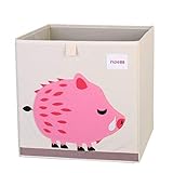 GDLGDL Oxford Tuch Tier Stickerei Faltbare Aufbewahrungsbox Kinder Spielzeug Aufbewahrungsbox Kind Kleinigkeiten Aufbewahrungskorb Aufbewahrungsbox 33 * 33 * 33 33.*33 * 33cm 20