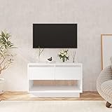 TEKEET Home Furniture TV-Schrank, 70 x 41 x 44 cm, Weiß