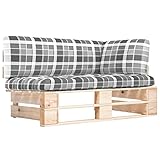 CIADAZ Garten-Paletten, Lounge Gartenmöbel, Gartenlounge, Loungemöbel, Balkon Lounge, Sitzecke Balkon, Sitzlounge Garten,-Ecksofa Imprägniertes Kiefernholz