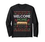 Recovery Ugly Christmas Design Willkommen Zuhause Besprechungstisch Langarmshirt