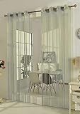 Gardinenbox Fadengardine Fadenstore Vorhang mit Ösen Raumteiler 140 x 250 cm, Grau, 20304