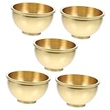 Artibetter 5 Stück Tribut-Wasserbecher Becher Für Sauberes Wasser Mini-Zubehör Becher-Sets Schreibtisch-Dekoration Dip-Schale Altar-Opferschale Musikinstrumente Ritual-Becher