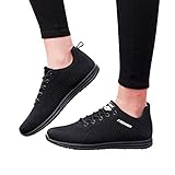 Fussballschuhe Damen Elegant Classic rutschfeste Leichtgewichts Freizeitschuhe Trekkingschuhe für Schule Walking Fitness Gym Sport