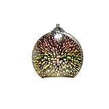 Glas-Pendelleuchte, Feuerwerk, kreative 3D-bunte Kronleuchter-Laterne, Deckenleuchten, minimalistische moderne Kunst, passend für Loft, Zuhause, Büro, Restaurant, Esszimmer, Garten, Hängelampe in