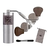1Zpresso Q2 S Manuelle Kaffeemühle Heptagonal Version, faltbarer Griff, Mini Slim Travel Größe Passt in den Kolben von AeroPress, Montage Edelstahl konischer Grat, Numerisch einstellbare Einstellung