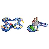 Big Spielwarenfabrik 1660 AquaPlay - AquaPlay´NGO - 160x145x22cm große Wasserbahn, größte Wasserwelt & AquaPlay - Adventureland - Wasserbahn mit Berg, Turm und Stausee, Spieleset inkl. 2 Tierfiguren